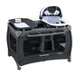 Pamo Babe Magic Fold Playpen Portable Cribs Foldable Playpen Baby Playard One-Hand Folding Playards With Sleep Nest Newborn Bass