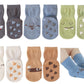 Exegawe Toddler Non Slip Socks, Cute Baby Socks With Grips Crew Socks 5 Pairs(B-5 Mix Colors,M)