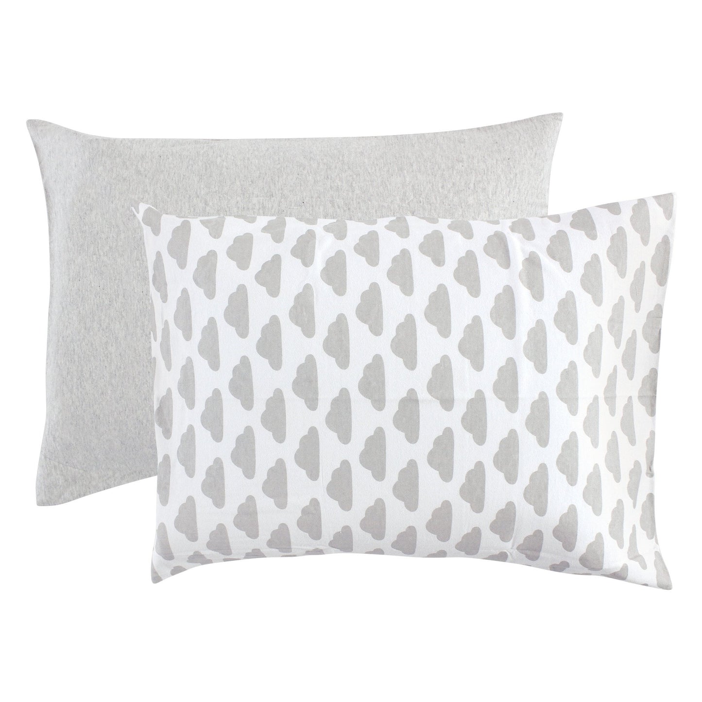 Hudson Baby Unisex Baby And Toddler Cotton Toddler Pillow Case, Heather Gray Cloud, One Size
