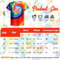 Xonyicos 4Pcs Hippie Costume For Kids Boys Girls 60S 70S Colorful Shirts Halloween Party Cosplay For 4-12Years (Rainbow Color, S