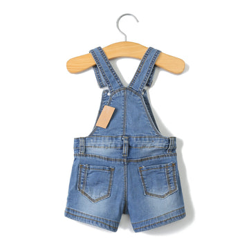 Kidscool Space Baby Boy Girl Jean Shorts,Toddler Denim Cute Summer Shortalls,Blue,12-18 Months