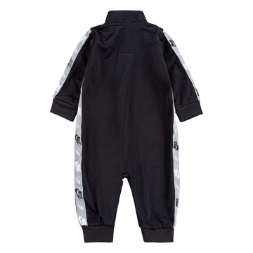 Nike Baby Boys Long Sleeve Tricot Taping Coverall (Black(56H984-023)/White, 3 Months)
