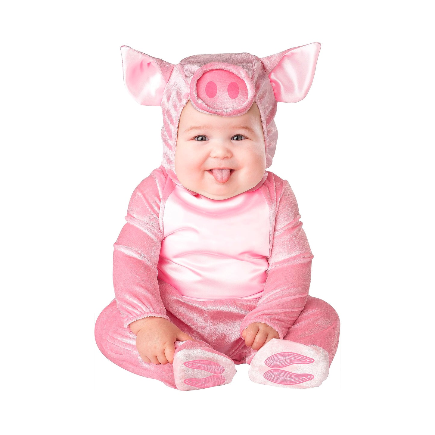 Lil Characters Unisex-Baby Infant Piggy Costume, Pink, Large