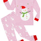 Kikizye Baby Girls Boys Long Sleeve Christmas Pajamas Kids Cotton Holiday Pyjamas Toddler Snowman Pjs Size 18-24 Months