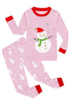 Kikizye Baby Girls Boys Long Sleeve Christmas Pajamas Kids Cotton Holiday Pyjamas Toddler Snowman Pjs Size 18-24 Months