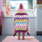 Original Kids Hooded Bath Towel Wrap - 100% Cotton Jacquard Reversible Large Hooded Kids Towel - Toddler Shower Pool Beach Towel