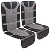 Lusso Gear Car Seat Protector (Value 2 Pack) - Thick Padding - Waterproof - Child Car Seat Protector With 2 Mesh Storage Pockets