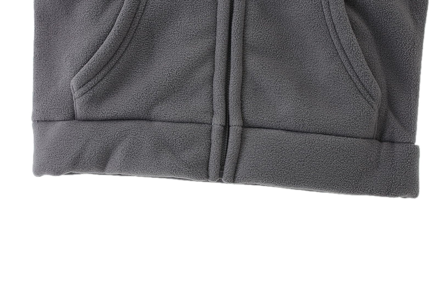 Amiyan Bear Ears Shape Fleece Warm Hoodies Clothes Toddler Zip-Up Light Jacket Sweatshirt Outwear For Baby Boys (Gray, 1-2T)