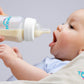 Tinukim Ifeed 4 Ounce Self Feeding Baby Bottle With Tube - Handless Anti-Colic Nursing System, White - 2-Pack