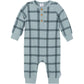Gerber Modern Moments Baby Boys' Henley Romper, Plaid, 18 Months