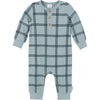 Gerber Modern Moments Baby Boys' Henley Romper, Plaid, 18 Months