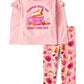 The Children'S Place,Baby Girls,And Toddler Long Sleeve Active Shirt And Pant, 2 Piece Outfit,Fuzzy Pink,4 Years