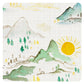 Bapronbaby Mountain Mist Splash Mat - Waterproof Catch-All For Under High Chairs, Floors, Tables, Playtime Or Arts & Crafts - Ma