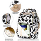 Xunteny Cow Print Baby Diaper Bag Backpack For Girls Boys, Waterproof Large Maternity Nappy Bags For Mom