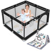 Suposeu Baby Playpen with Anti-Slip Mat for Indoor and Outdoor Playard Kids Activity Center with Gate, Portable Baby Fence Area 