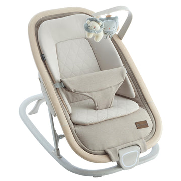 Qutanix 2-in-1 Baby Bouncer & Rocker,Portable Baby Bouncer Seat for Babies 0-9 Months, Baby Rocking Chair with 3 Reclining Posit