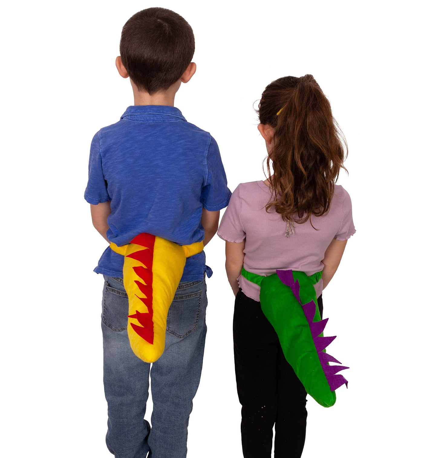 Tigerdoe Dragon Tails - Dinosaur Costume - Dragon Tail Theme Party - Dress Up - Animal Tails (Blue, Green & Yellow Tail)