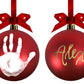 Pearhead Babyprints Diy No Bake Handprint Or Footprint, Holiday Ball Ornament, Baby Holiday Ornament, Baby'S First Christmas Orn