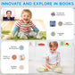 WOODMAM Montessori Toys for Babies 6-12 Months, 9 in 1 Educational Wooden Toys Set, Includes Object Permanent Box, Stacking Cups