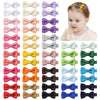 Yhxx Ylen 50 Pcs 2 Inch Fully Lined Non-Slip Hair Clips And Bows For Baby Girls, Infants, Toddlers And Newborns (25 Color Pairs)