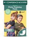 Naturally Nature Potty Training Diaper Booster Pads For Toddlers, Size 2T-5T, Super Absorbent Diaper Liners For Day And Overnigh