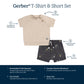 Gerber Baby Boys T-Shirt And Shorts Set, Sailboats, 0-3 Months