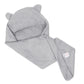 Mush Ultra Soft & Super Absorbent Bamboo Hooded Towel for Kids (1, Light Grey)