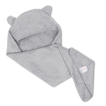 Mush Ultra Soft & Super Absorbent Bamboo Hooded Towel for Kids (1, Light Grey)