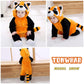 Tonwhar Infant And Toddler Halloween Cosplay Costume Kids' Animal Outfit Snowsuit(4-5T,Raccoon)