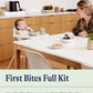 Lalo First Bites Silicone Baby Feeding Set - Baby Led Weaning Supplies - Non-Toxic Silicone - Includes 2 Bibs, 2 Spoons, Trainin
