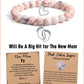 Tony & Sandy New Mom Gifts For Women, Mom To Be Gift, First Time Mom Gifts, Pink Bracelet Mommy Mother To Be Gifts For 1St Time