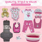 Welcome Home Precious Baby Girl Gift, Newborn Gift Set, Baby Layette Set With New Baby Girl Essentials, Baby Girl Shower Gift Se