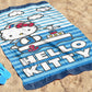Jay Franco Hello Kitty Bath Pool Beach Towel - Nautical Super Soft & Absorbent 100% Cotton Towel, Measures 28 X 58