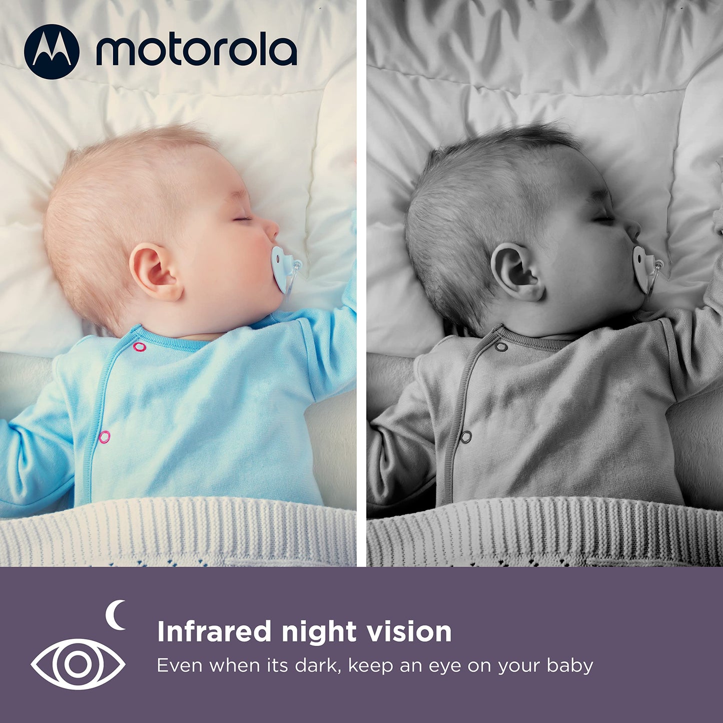 Motorola Baby Monitor-Vm36Xl Touchscreen 5' Portable Wifi Video Baby Monitor With Camera Hd 720P - Connects To Smart Phone App,