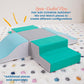 Ecr4Kids Softzone Junior Mix N' Match Step, Beginner Playset, Emerald, 2-Pack