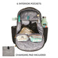 Twelvelittle Midi Go Diaperbag Backpack With Changing Pad, Diaper Bag Backpack For Moms Or Dads With Insulated Pockets In Blush