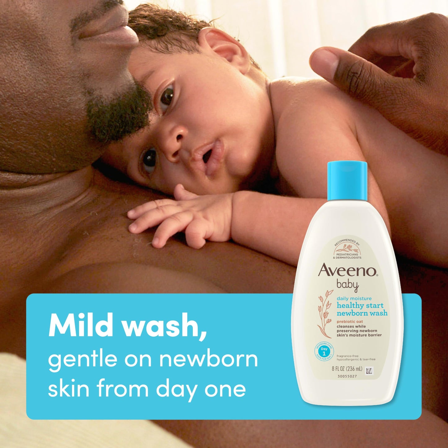 Aveeno Baby Healthy Start Nourishing Newborn Wash, Hypoallergenic Baby Body Wash With Prebiotic Oat Gently Cleanses Delicate New