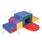 Ecr4Kids Softzone Single Tunnel Maze, Toddler Playset, Assorted, 6-Piece