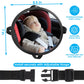 Baby Car Mirror For Rear Facing Carseat- Shatterproof Acrylic, 360 Adjustable Clear Wide Angle View, Ultra-Light Oval Design, Ea