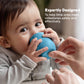 Ezpz Tiny Cup (Blue) - 100% Silicone Training Cup For Infants - 4 Months + - Designed By A Pediatric Feeding Specialist - Baby-L