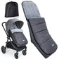 Orzbow Warm Bunting Bag Universal,Christmas Gifts Stroller Sleeping Bag Cold Weather,Waterproof Toddler Footmuff (Dark Grey)