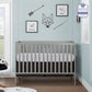 Dream On Me Synergy 5-In-1 Convertible Crib In Cool Grey, JPMA & Greenguard Gold Certified, Constructed out of solid reclaimed N