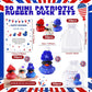 Lunmon 200 Pcs 4th of July Party Favor 50 Pcs Red White Blue Patriotic Rubber Duck 2 Inch Sunglass Independence Day Duck for Bat
