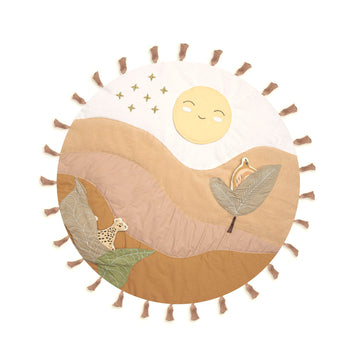 Crane Baby Activity Mat, Interactive Infant And Baby Playmat For Boys And Girls, Desert Sunset, 36    X 36