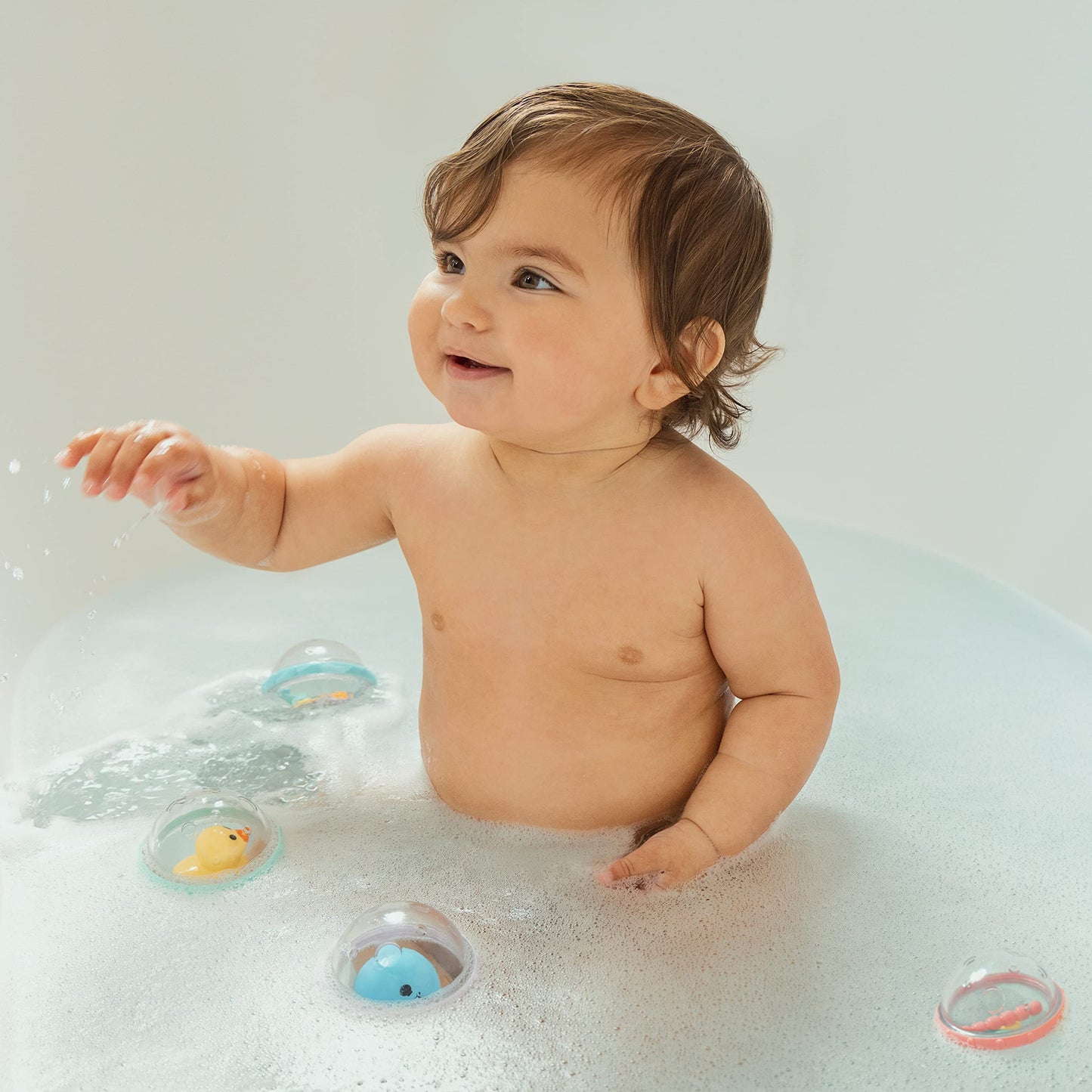 Munchkin Float & Play Bubbles Baby and Toddler Bath Toy, 4 Count