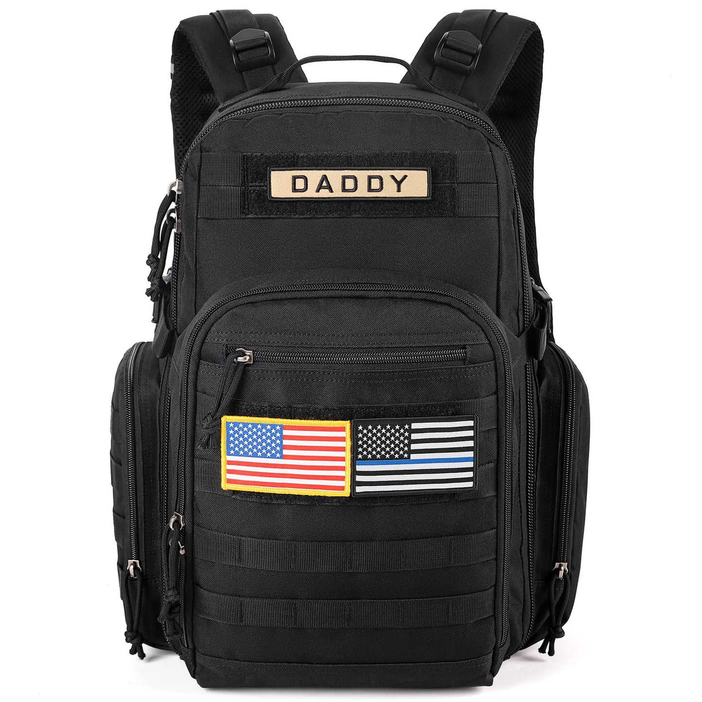 MIRACOL Military Diaper Bag for Men - Large Baby Diaper Backpack for Hiking Travel Trips Camping - Army Daddy Gear Backpack for