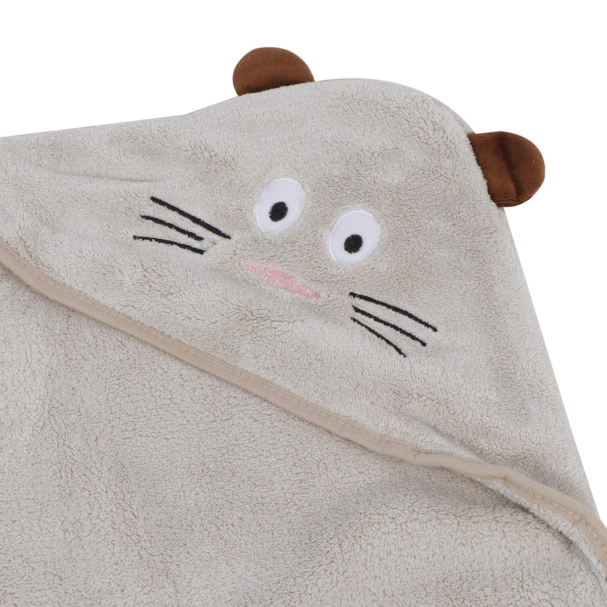 UBERSWEET Baby Bath Washcloths, Kids Bath Towel, Thicken Cute Highly Absorbent for Baby Kids(Brown Kitten) ||