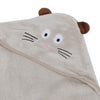 UBERSWEET Thicken Kids Bath Towel, Baby Bath Washcloths, Put On/Off Easily Cute for Shower Kids Baby Dry The Water(Brown Kitten)
