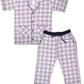 SHOPmOZO Unisex Pure Cotton Checkered Short Sleeve Night Suit for Boys and Girls Pyjama Top Combo Set (SM00502UNISEXSWPT_56 Ye