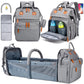 Kabaqoo Baby Diaper Bag Backpack - Diaper Bag With Detachable Changing Station, Baby Bag For Boys & Girls - Newborn Baby Registr